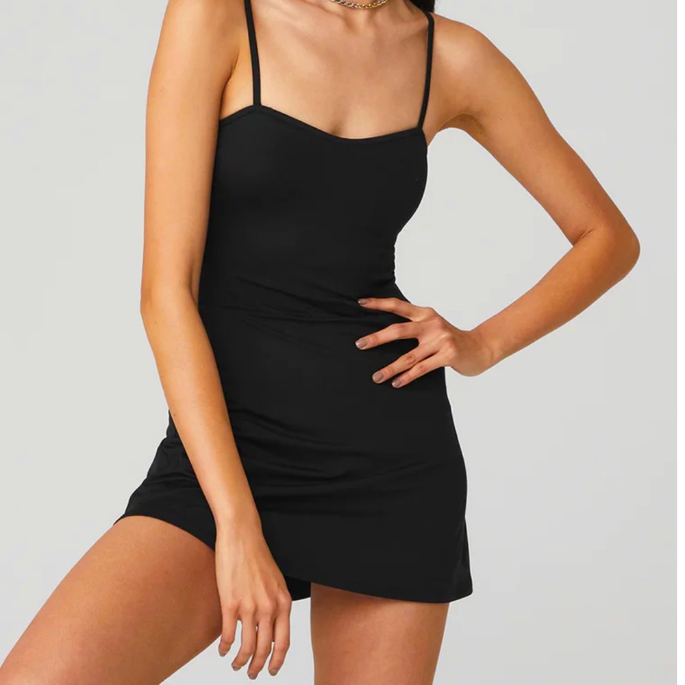 Alosoft Courtside Tennis Dress black size medium